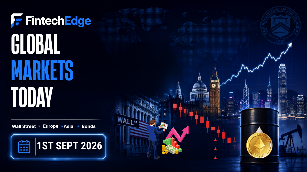Global markets today as bond yields surge and oil tops $92 on 1 September 2026