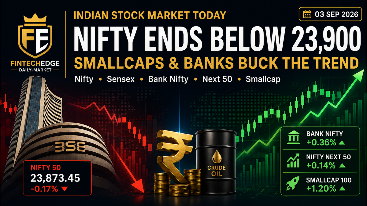 Indian stock market today 3 September 2026 Nifty Sensex Bank Nifty and Smallcap performance