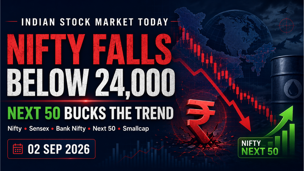 Indian stock market today – Nifty, Sensex, Bank Nifty, Nifty Next 50 and Smallcap on 2 September 2026